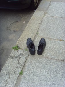 Verlassene Schuhe