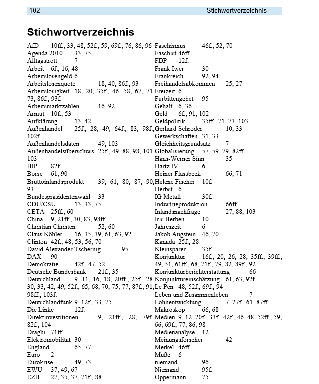 Edition November 2016 - Stichwortverzeichnis I
