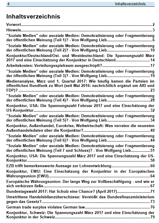 Edition April 2017 - Inhaltsverzeichnis I - 29-04-2017